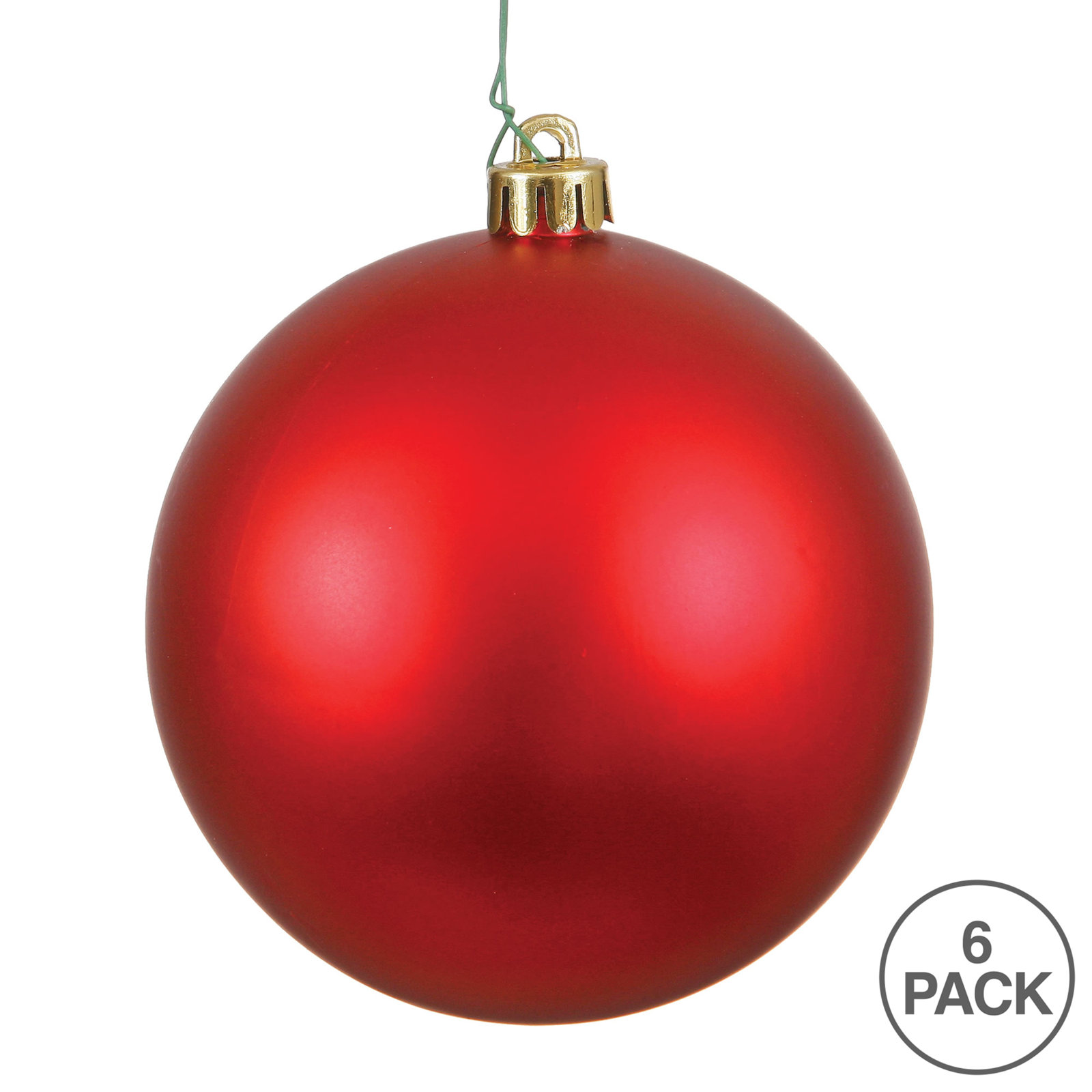The Holiday Aisle® 4" Shatterproof Bauble, Red