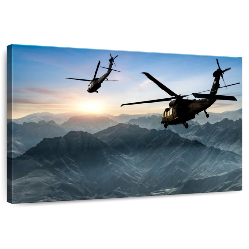 Mait Flying Military Helicopters, 30" H x 45" W