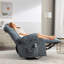 Fauteuil à bascule de massage pour fauteuil inclinable pour adultes surdimensionné avec 2 porte-gobelets, port de charge USB doux avec massage manuel et chaleur. A + B