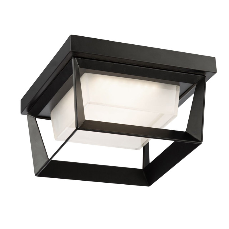 Black LED Outdoor Flush Mount