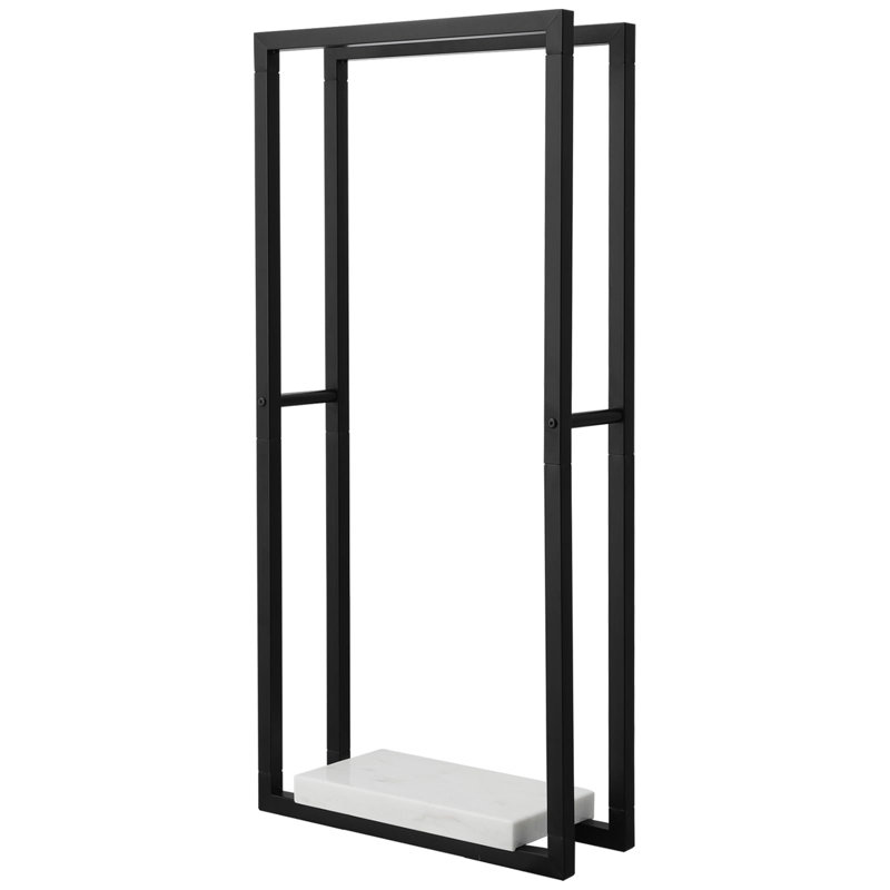  Porte-serviettes sur pied KES, H 42,13 po x L 7,5 po x P 19,69 po