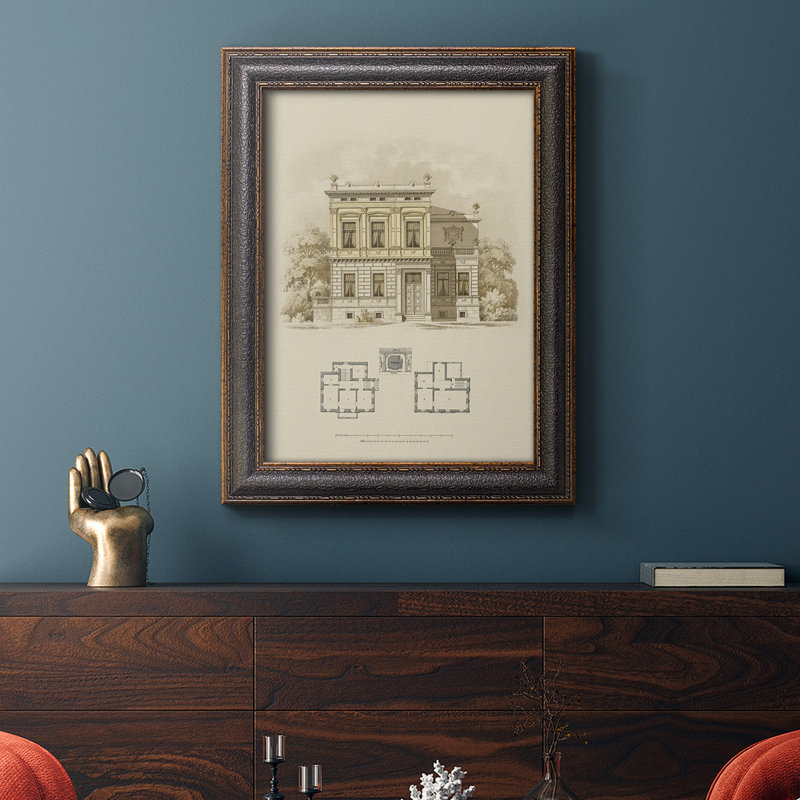 Estate and Plan III - Toile encadrée de qualité supérieure - prête à être accrochée, H 20 po x l 16 po x P 2,5 po