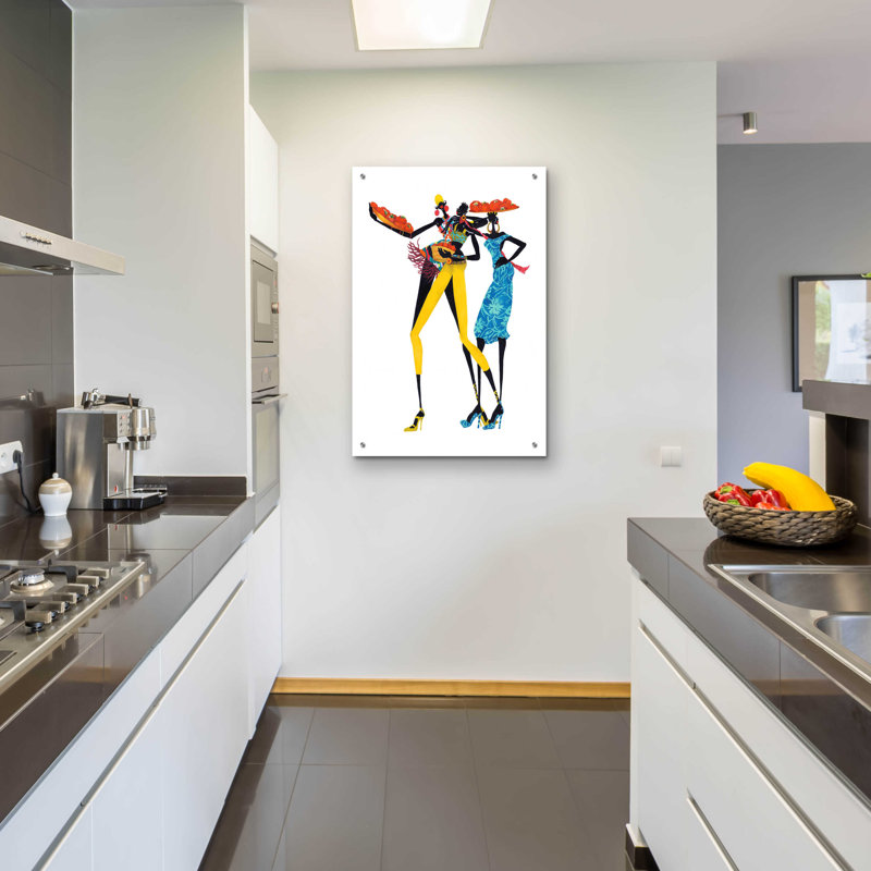 Latitude Run® «Jolie» par Shan Kelly, art mural en verre acrylique, H 36 po x l 24 po x P 0,2 po