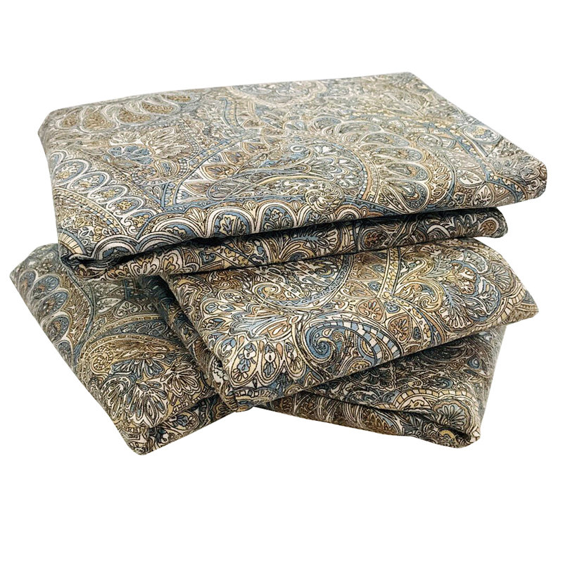 Paisley Square Cushion Cover, Spa Blue/Amphora, 50.8cm x 50.8cm