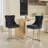 25" Counter Height Bar Stools Set Of 2, Modern Velvet Barstools With Button Back&Rivet Trim Upholstered Kitchen Island Chairs With Sturdy Chromed Metal Base Legs Farmhouse Bar Stools,-758098780