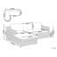 Garden Corner Sofa Grey VALLETRI