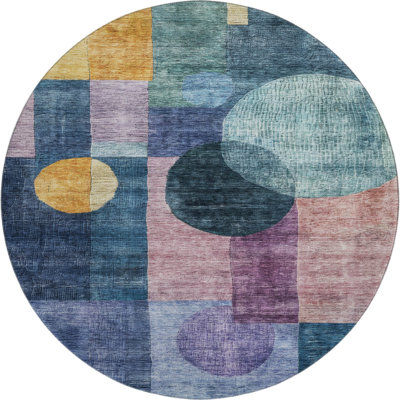 Premium Machine Washable Konopka AMF1114 Geometric Rug