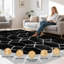 Rectangle 160 cm x 230 cm Geometric Shaggy Washable Area Rug-989361375