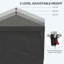 Tente escamotable avec parois latérales 10 pi x 19,5 pi Outsunny-1346853429