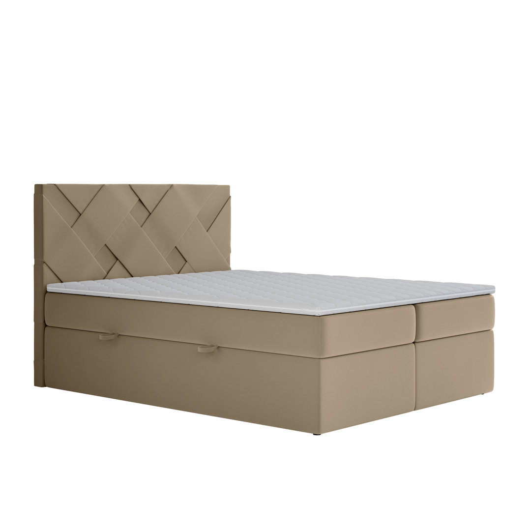 Boxspringbett Aghaboy mit Topper und Bettkasten