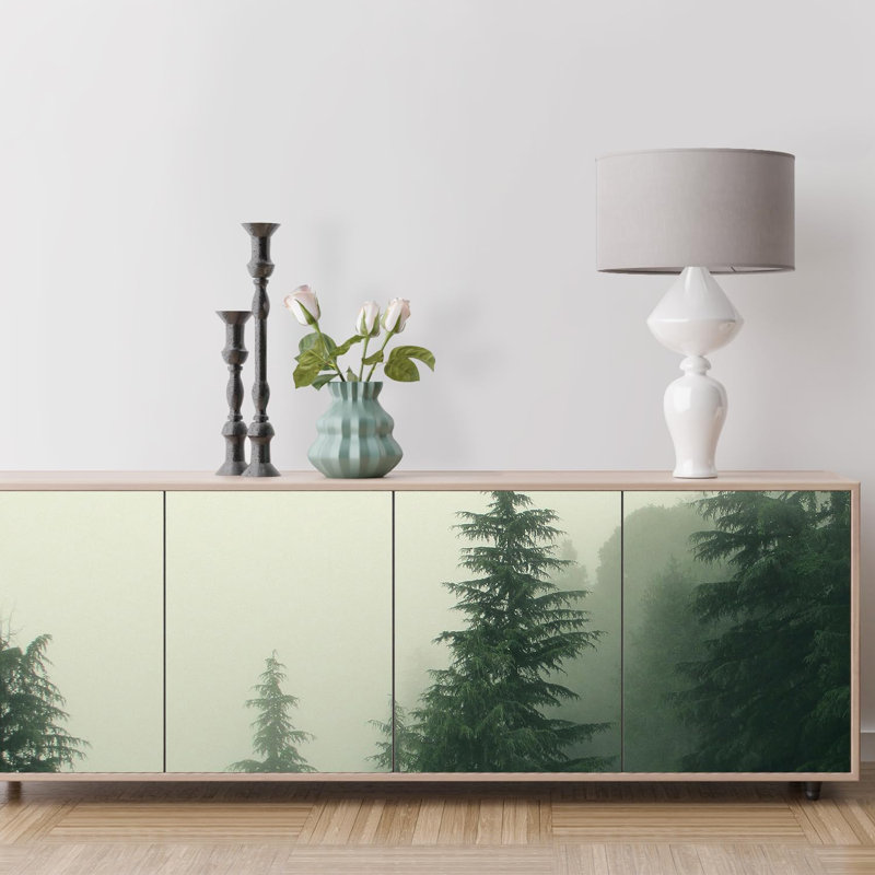 Forest Nature Landscape Peel & Stick Border, 48" L x 96" W