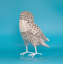Figurine en bois hibou des neiges - Sculpture d'oiseau sculptée à la main