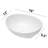 16"L x 13"W Ceramic Bathroom Vessel Sink Oval Porcelain Bathroom Basin