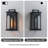 1-light Modern 13 Inch Outdoor Wall Lantern Black Exterior Sconce With Clear Tempered Glass & Dusk-to-dawn Sensor For Front Door Porch Light