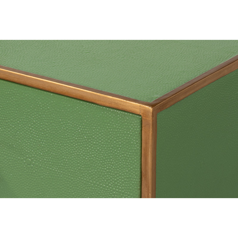 Shagreen 54'' W Console Table, Green