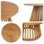 Ensemble d'extérieur en bois d'acacia - Table basse et lit de jour avec coussins-2019624357