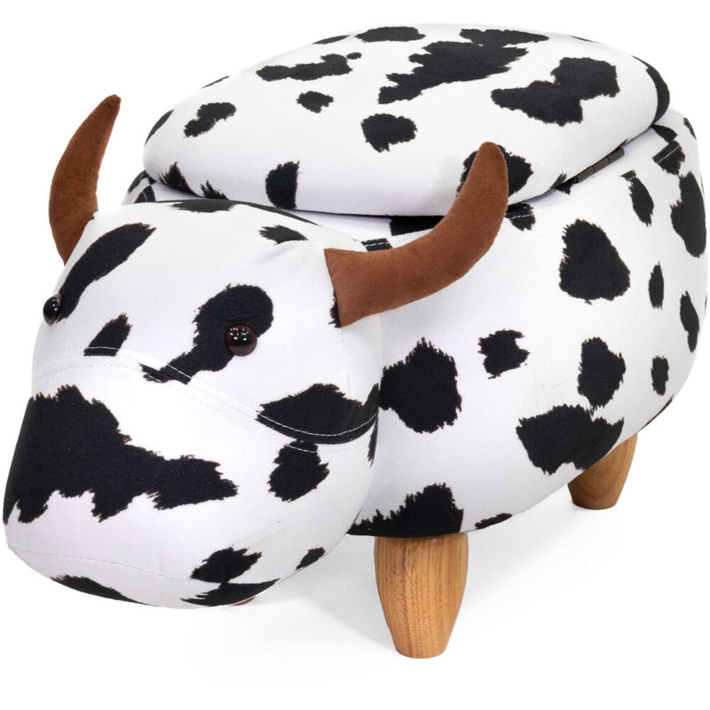 Vegan Leather Storage Ottoman