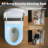 Smart Toilet With Bidet Built In, Full-Area Seat Sensor, Foam Dispenser & Auto Open/Close – 1000G Zero‑Pressure Flush, SPA Oxygen Wash, Foot Sensor, Heated Seat Smart Toilet With  Remote