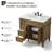 Rivers 36 " W Freestanding Standard 1 Single Vanity Bathroom Vanity With Marble Top-1768040643