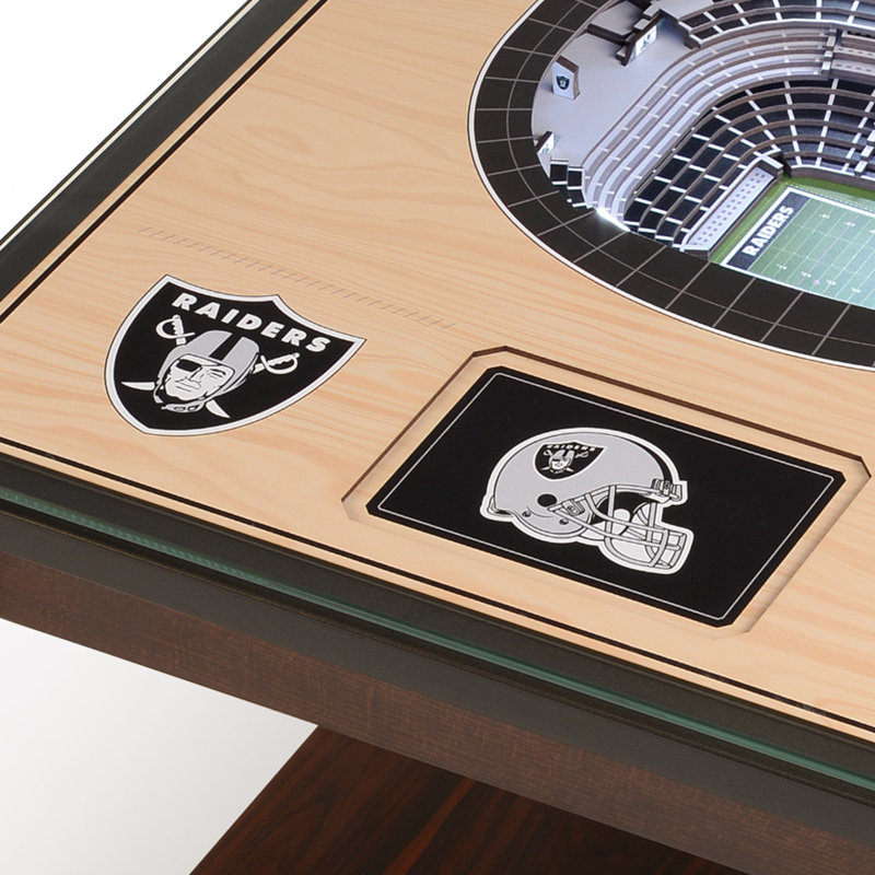 Husik NFL 25-Layer StadiumViews Lighted End Table, Las Vegas Raiders