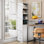 Bibliothèque moderne en bois pour le bureau à domicile