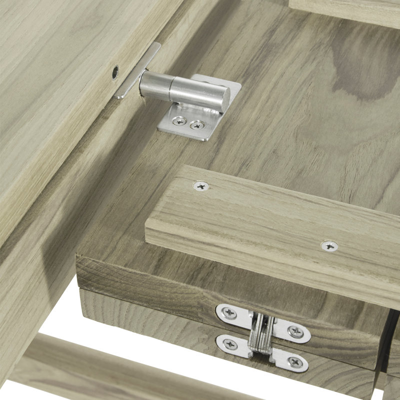 Coast Outdoor Dining Table, Oyster Teak