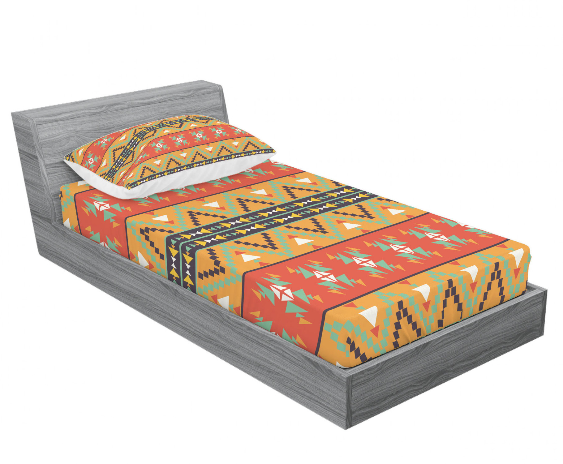 Ambesonne Tribal Aztec Motifs Geometric Sheet set | Wayfair