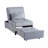 Modern Lift Top Storage Bench with Pull-out Bed 1pc Brown Velvet Tufted  Furniture-1818378701