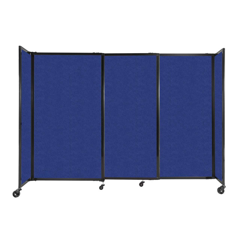 Cloison portative Soundsorb, H 60,1 po x l 86 po x P 18 po, Bleu