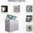 Galvanized Steel Metal Outdoor Bin Shed - 2 Trash Cans, Easy Assembly, Gray For Lawn Garbage Can Capacity, Lockable, Backyard Storage
