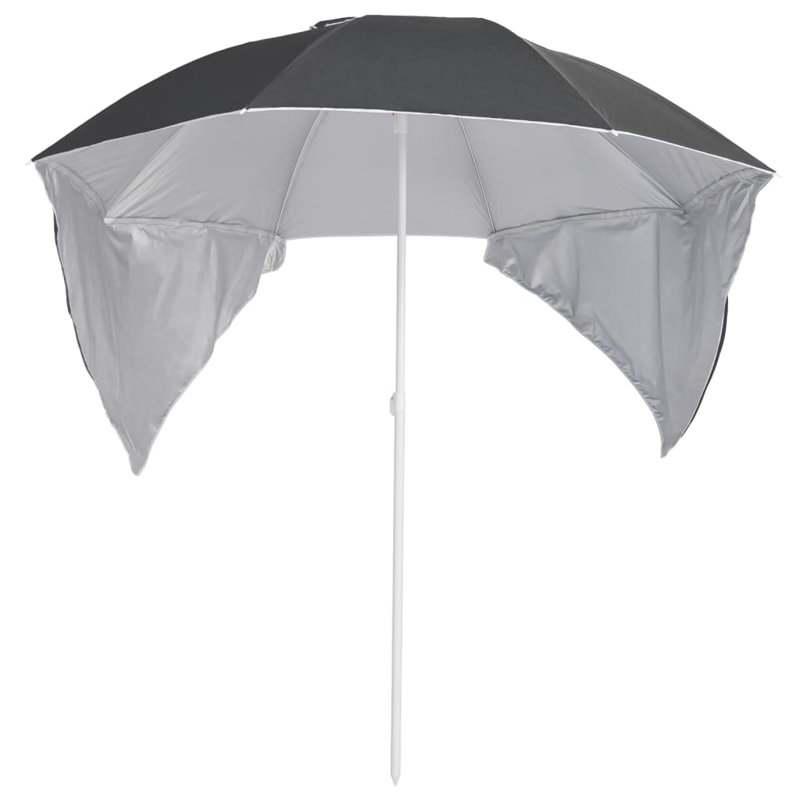 Ambri 318836 Beach Parasol with Side Walls, Anthracite