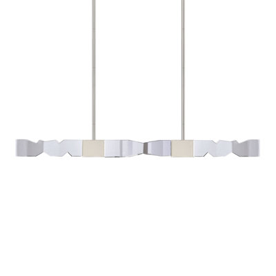 Luminaire suspendu linéaire de luxe à 3 lumières DEL 3CCT 4 po x 3 po à 3 lumières DEL 3CCT