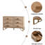 Commode 6 tiroirs, commodes et commodes modernes, meuble télé, commode pour chambre