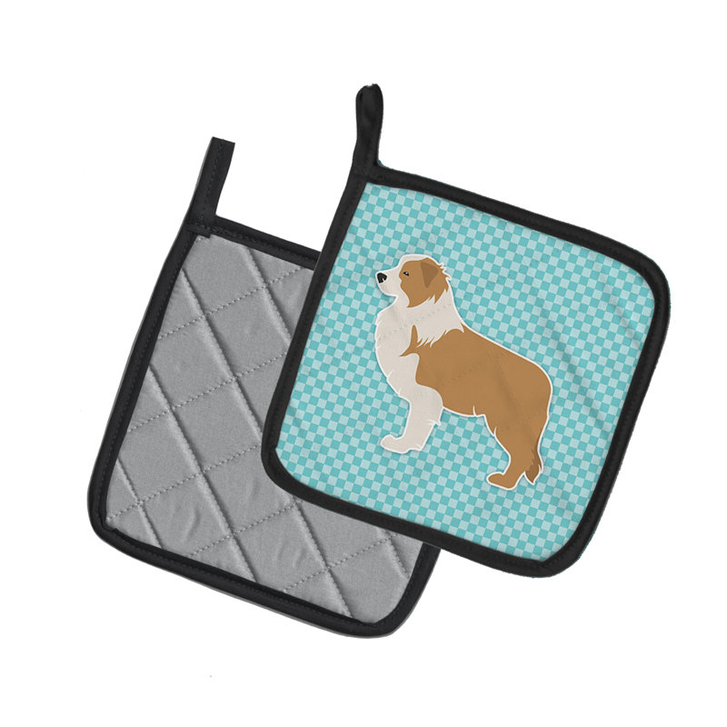 Red Barrel Studio® Polyester Potholder, Blue