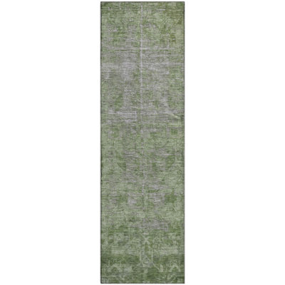 Premium Machine Washable Larock AMF1228 Global Rug