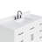 Tidworth 48'' Solid Wood Single Bathroom Vanity with 1.5'' Carrara Quartz Top Sink-641318177-658798173