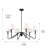 Kahraman 6 - Light Steel Dimmable Round Chandelier-43754620