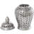 Estarlin Ceramic Decorative Jars with Geometric Cutout Design and Lid-609313352