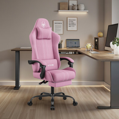Fabric Gaming Chair, High Back Ergonomic Gamer Chair for Adult, by Latitude Run