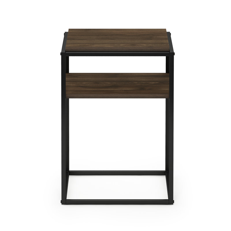 End Table, Columbia Walnut, Black