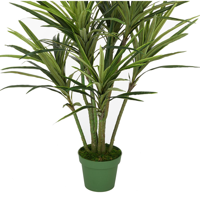 Dracaena artificiel dans un pot de fleurs, H 60 po x l 36 po x P 36 po