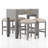 Buehler Wood 5-Piece Counter Height Dining Table Set