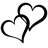 Decorative Interlocking Heart Metal Wall Décor-490848581