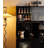 Home Solid Wood Kitchen Pantry Modern Simple Integrated Wall Storage Cabinet