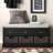 44" Wide Shoe Storage Bench with Cushion Entryway Bench Storage Bench with 3 Drawers and 3 Rattan Baskets-100649656