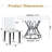 Modern Industrial Dining Set with Ergonomic Chairs