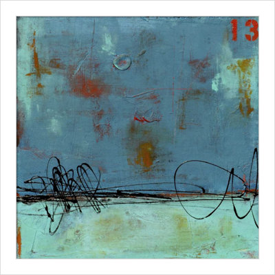 Blue Bay Marina I Print by Erin Ashley