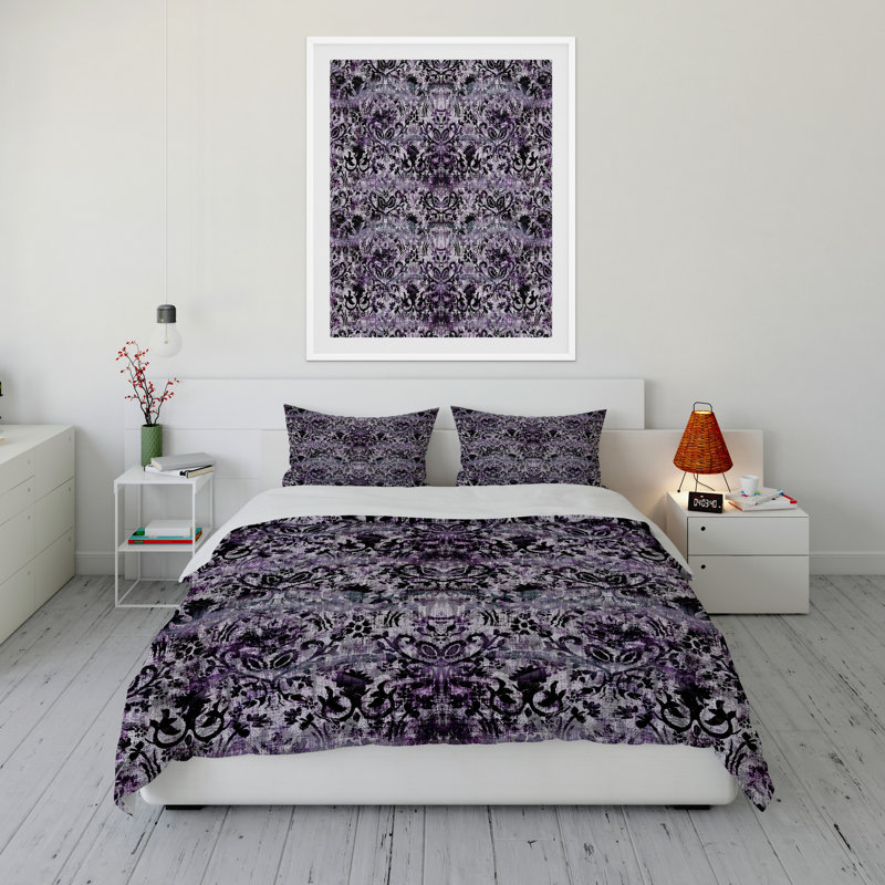 Polyester Twill Abstract Duvet Cover, Twin Duvet Cover + 1 Standard Pillowcase