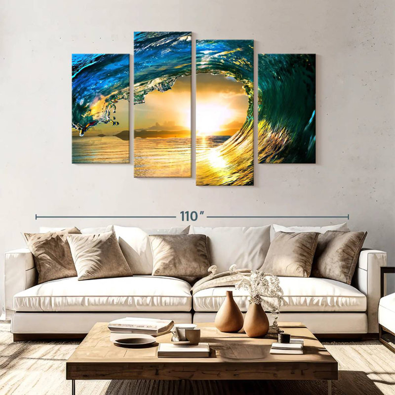 Gillard Dynamic Ocean Wave, 54" H x 84" W