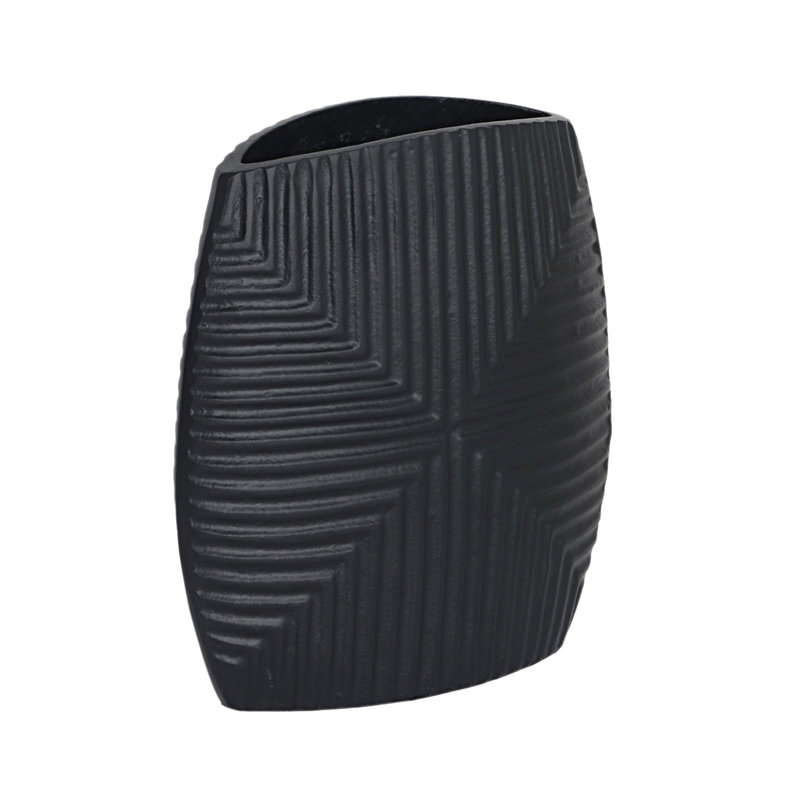 Aluminum Table Vase, Black